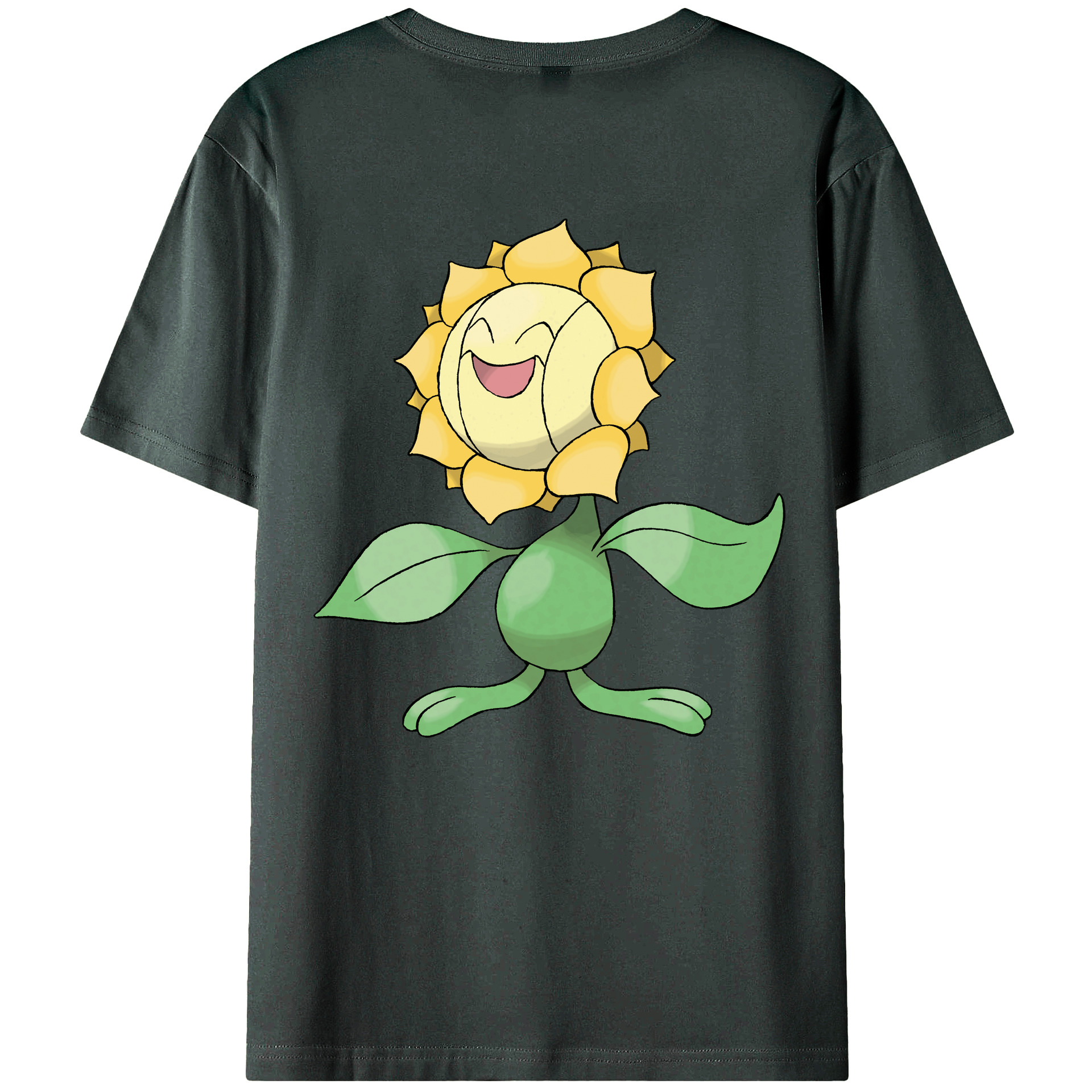 （画像用） ポケットモンスター Pokémon 綿100％ メンズ半袖Tシャツ（バックプリント） 通気性